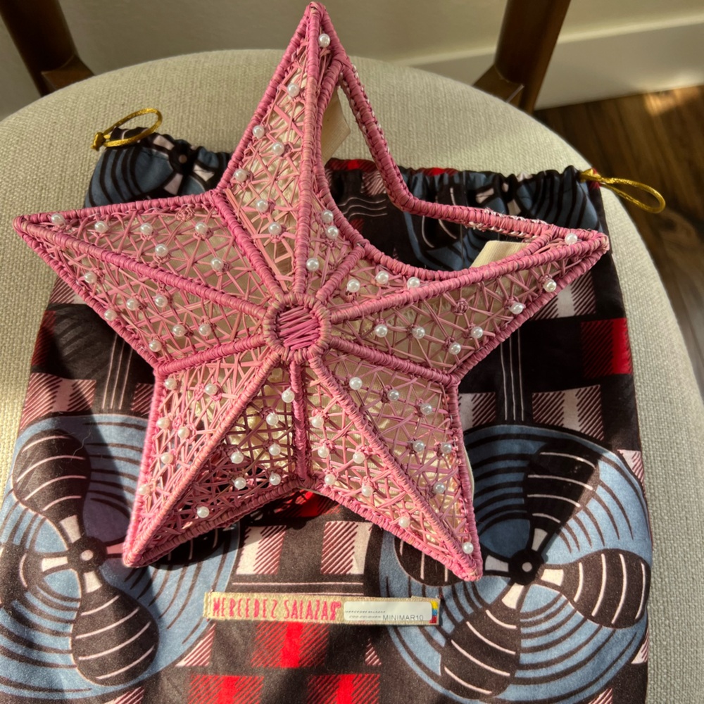 Pink Star Ornament by Mercedes Salazar